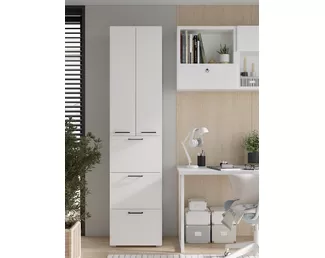 Шкаф Бонн 500 (3 ящика) - Белый (Горизонт)