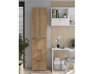 Шкаф Бонн 500 (3 ящика) - Дуб Крафт золотой (Горизонт)