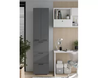 Шкаф Бонн 500 (3 ящика) - Серый графит (Горизонт)