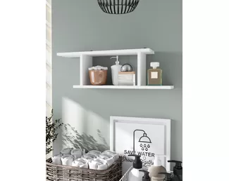 Полка навесная Асти 2 - Белый (Горизонт)