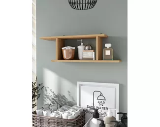 Полка навесная Асти 2 - Дуб Крафт золотой (Горизонт)