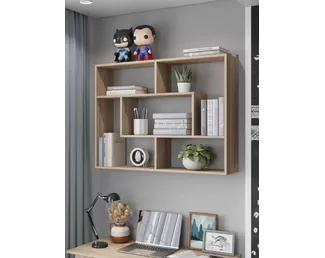 Полка навесная Асти 3 - Дуб Сонома (Горизонт)