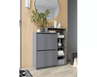 Обувница Дуэт - Серый графит (Горизонт)