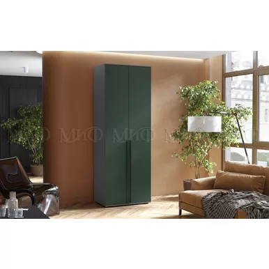 Шкаф 2-х створчатый Норд (800) - Графит/Изумрудный (МИФ)