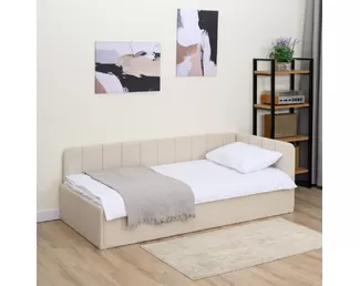 Диван-кровать Olivia (200x90) - Светло-бежевый (Romack)