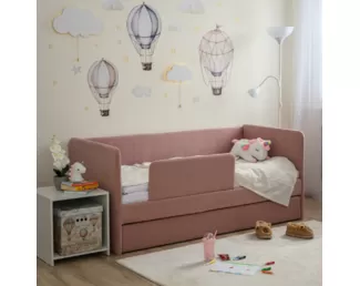 Кровать-тахта Polly ЯМБ с экоматрасом (160x80) - Роза (Romack)