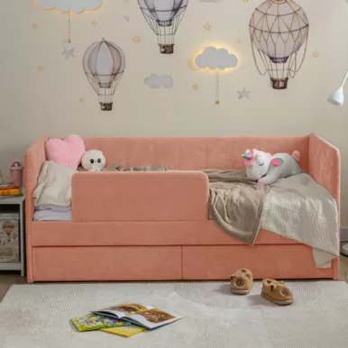 Кровать-тахта Polly ЯБ (200x90) - Коралл (Romack)