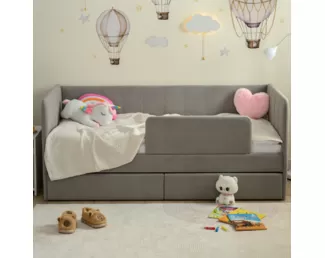 Кровать-тахта Polly ЯБ (200x90) - Серый пух (Romack)