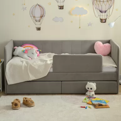 Кровать-тахта Polly ЯБ (200x90) - Серый пух (Romack)