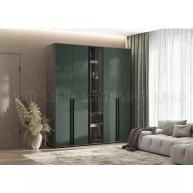 Модульные шкафы Норд (Композиция 2) - Графит/Изумрудный (МИФ)