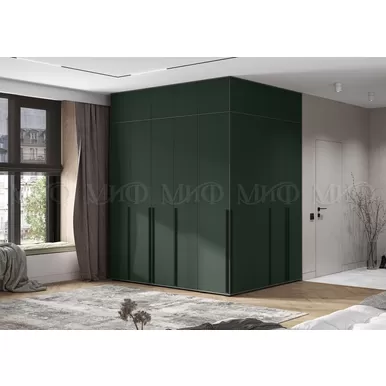 Модульные шкафы Норд (Композиция 3) - Графит/Изумрудный (МИФ)
