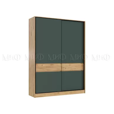 Шкаф-купе Роджина (1800) - Дуб Крафт/Изумрудный (МИФ)