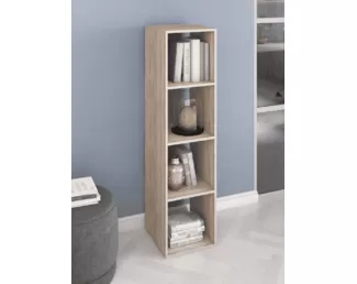 Стеллаж Ник (4 ячейки) - Дуб Сонома (Е1)