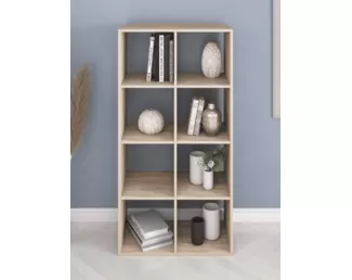 Стеллаж Ник (8 ячеек) - Дуб Сонома (Е1)