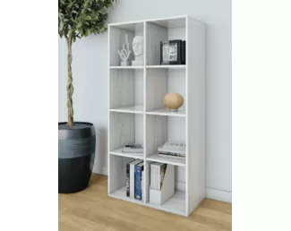 Стеллаж Ник (8 ячеек) - Ясень Анкор светлый (Е1)