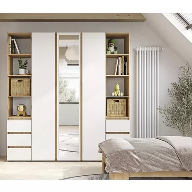 Гостиная Хелен - Комплект 4 - Белый/Дуб Крафт золотой (Стендмебель)