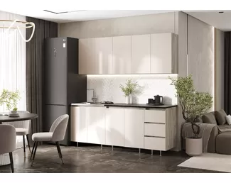 Кухонный гарнитур Челси 2.0м ЛДСП - Кашемир (МИФ)