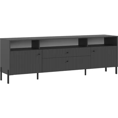 Тумба ТВ Оливия (металл) - Графит/Графит Софт NEW (МИФ)