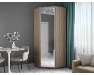 Угловой Экспресс (ЛДСП/Зеркало, 2400) - Дуб Сонома (Е1)