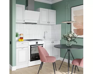 Кухня Настя 1.2м - Белый Софт (Горизонт)