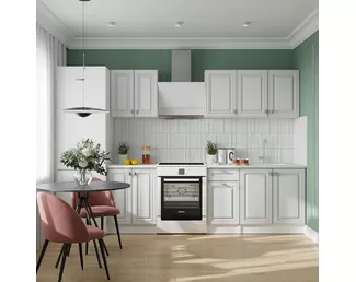 Кухня Настя 1.8м - Белый Софт (Горизонт)