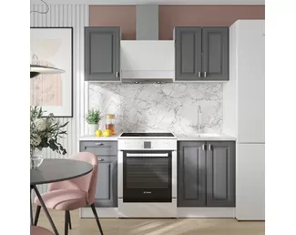 Кухня Настя 1.0м - Графит Софт (Горизонт)
