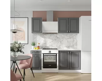 Кухня Настя 1.2м - Графит Софт (Горизонт)