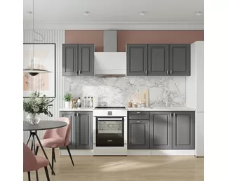 Кухня Настя 1.8м - Графит Софт (Горизонт)