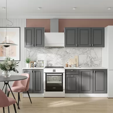 Кухня Настя 1.8м - Графит Софт (Горизонт)