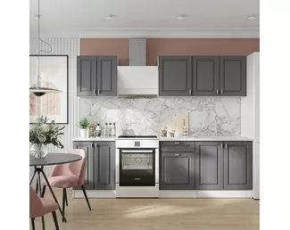 Кухня Настя 1.9м - Графит Софт (Горизонт)