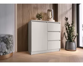 Комод Челси 800 (3 ящика, 1 дверь) - Кашемир (МИФ)