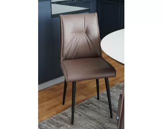 Стул Сенатор (2 шт.) - Кожа Шоколад/Черный (ДСВ Мебель)