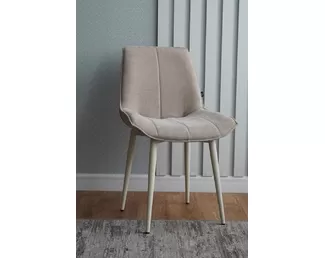 Стул Галактика (2 шт.) - Шенилл Бежевый/Бежевый (ДСВ Мебель)