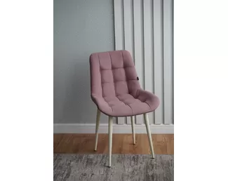 Стул Президент (2 шт.) - Велюр Пудра/Бежевый (ДСВ Мебель)