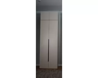 Шкаф Пальма 800 с антресолью Пальма 800 - Сатин (ДСВ Мебель)