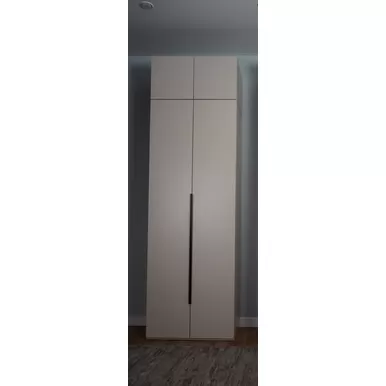 Шкаф Пальма 800 с антресолью Пальма 800 - Сатин (ДСВ Мебель)