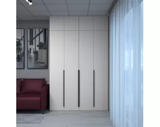 Шкаф Пальма 1600 с антресолью Пальма 1600 - Сатин (ДСВ Мебель)