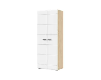 Шкаф 2-х ств. Либерти ШК-02 - Дуб Сонома/Белый глянец (Стендмебель)