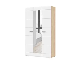 Шкаф 3-х ств. Либерти ШК-03 - Дуб Сонома/Белый глянец (Стендмебель)