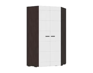 Шкаф 2-х ств. угловой Либерти ШК-06 - Венге/Белый глянец (Стендмебель)