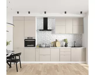 Кухня Марта 3.5м - Бежевый Скин (ДСВ Мебель)