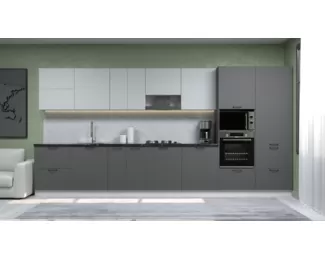 Кухня Марсель 4.2м - Фреш Шифон/Фреш Графит (ДСВ Мебель)