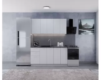 Кухонный гарнитур Марсель 1.6м - Фреш Шифон (ДСВ Мебель)