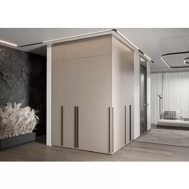 Модульные шкафы Норд (Композиция 5) - Дуб Крафт серый/Кашемир (МИФ)