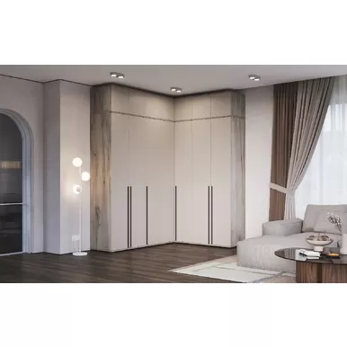 Шкафы Норд (Модульная композиция 1) - Дуб Крафт серый/Кашемир (МИФ)