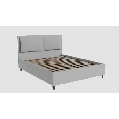 Кровать Венеция 1,4 - Шенилл Серый (ДСВ Мебель)