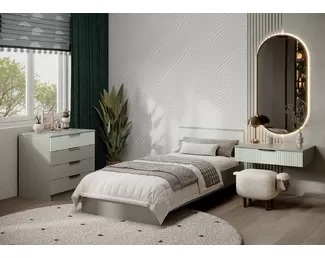 Детская ДЖЕРСИ (Комплект 6) - Шиншилла Серая / Матовый Скай (МК Стиль)