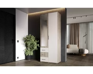 Шкаф 2-х ств. Белла - Дуб Крафт серый/Кашемир (МИФ)