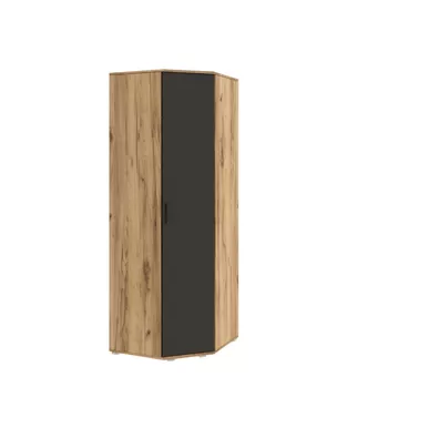 Шкаф угловой Белла - Дуб Крафт/Графит (МИФ)