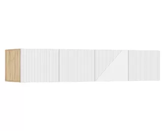 Антресоль Ирис к шкафу (1800) - Дуб Крафт/Браш Вайт (МИФ)